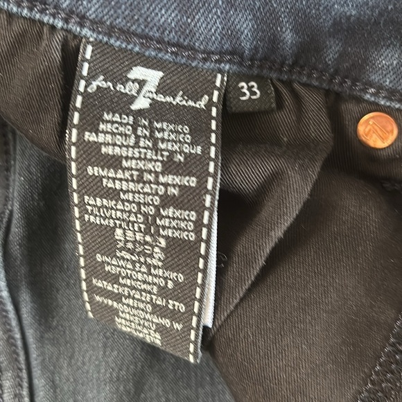 7 For All Mankind Luxe Sport Adrien Fit Sz 33 straight and slim fit - Picture 5 of 11
